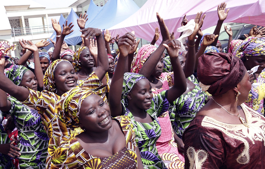 Freed Chibok Girls Reunited with Parents
